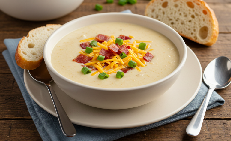 Loaded Bacon Ranch Potato Soup: Packed with Flavor!