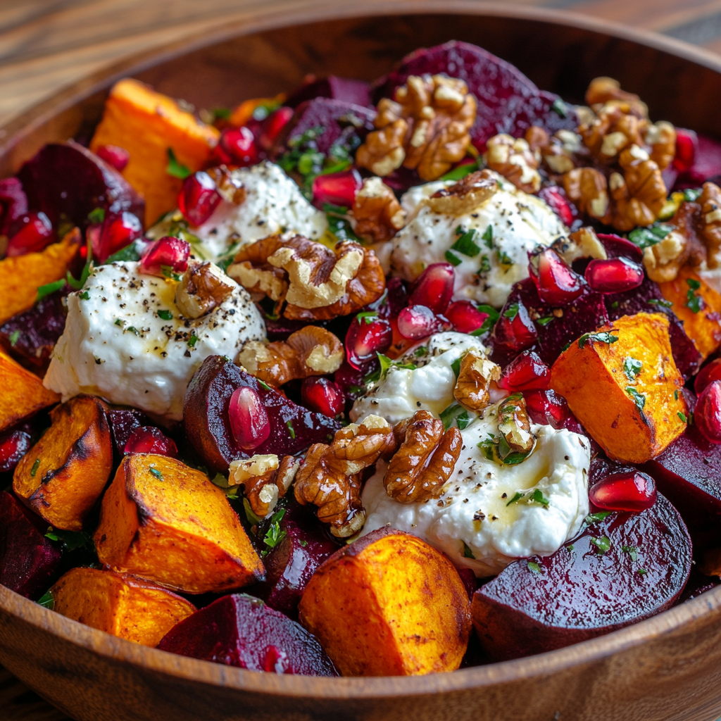 Roasted Beet and Sweet Potato Salad : A Flavorful Delight