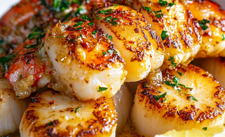 Garlic Butter Lobster and Scallops: A Luxurious Seafood Delight